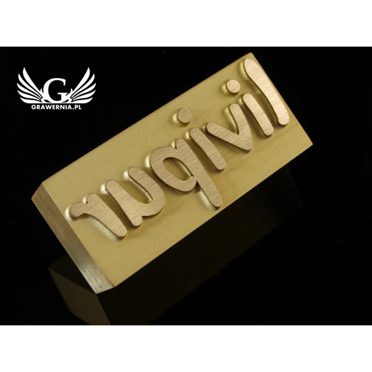 HOTSTAMP - Die / Stamp for hot and cold logo embossing - die dimensions: 57x25mm