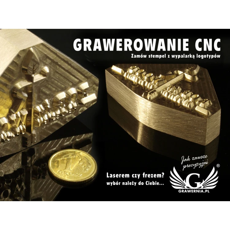 HOTSTAMP - Die / Stamp for hot and cold logo embossing - die dimensions: 56x35mm - CNC
