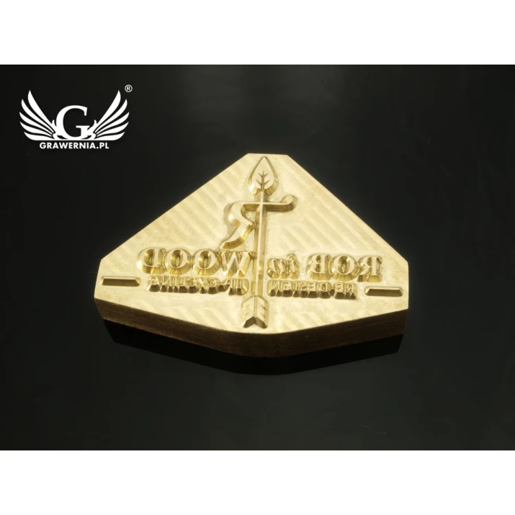 HOTSTAMP - Die / Stamp for hot and cold logo embossing - die dimensions: 56x35mm - CNC