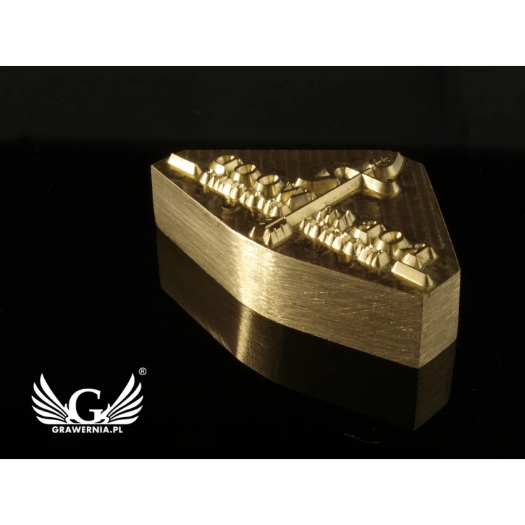 HOTSTAMP - Die / Stamp for hot and cold logo embossing - die dimensions: 56x35mm - CNC
