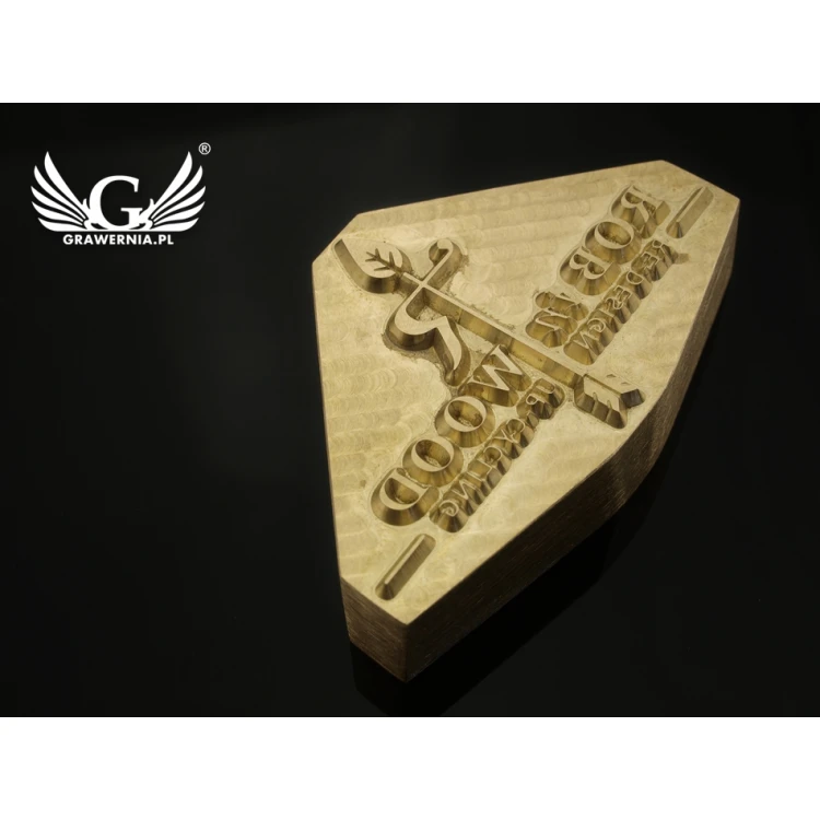HOTSTAMP - Die / Stamp for hot and cold logo embossing - die dimensions: 56x35mm - CNC