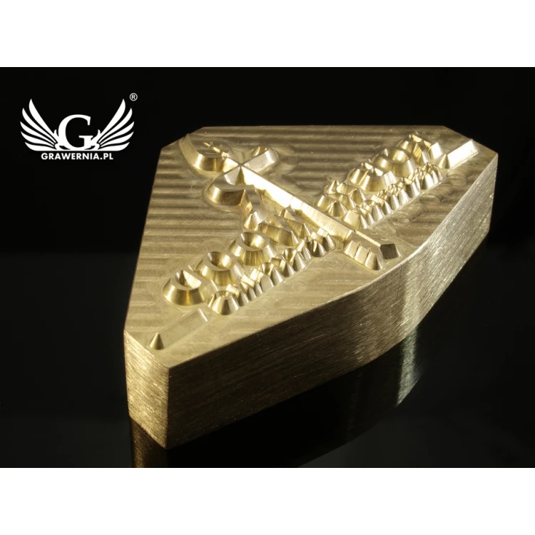 HOTSTAMP - Die / Stamp for hot and cold logo embossing - die dimensions: 56x35mm - CNC