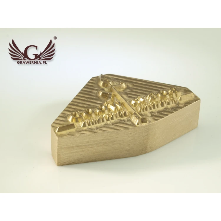 HOTSTAMP - Die / Stamp for hot and cold logo embossing - die dimensions: 56x35mm - CNC
