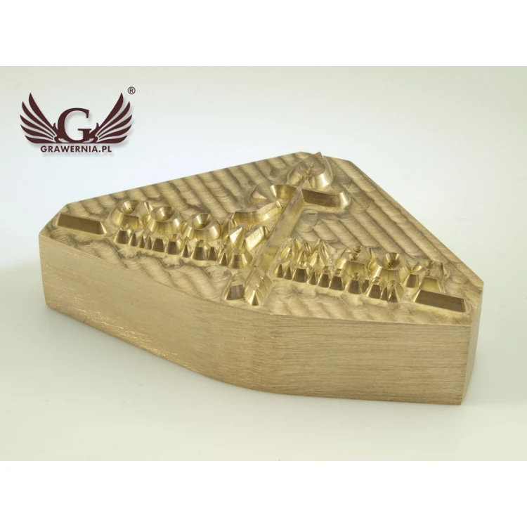 HOTSTAMP - Die / Stamp for hot and cold logo embossing - die dimensions: 56x35mm - CNC