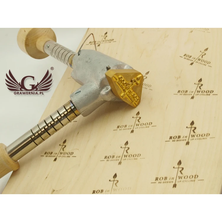 HOTSTAMP - Die / Stamp for hot and cold logo embossing - die dimensions: 56x35mm - CNC