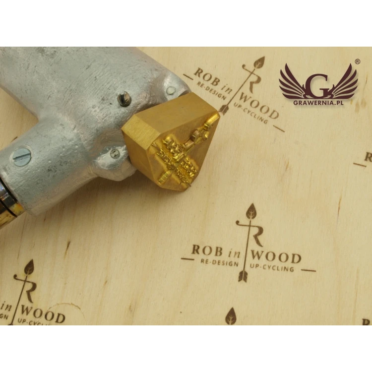 HOTSTAMP - Die / Stamp for hot and cold logo embossing - die dimensions: 56x35mm - CNC