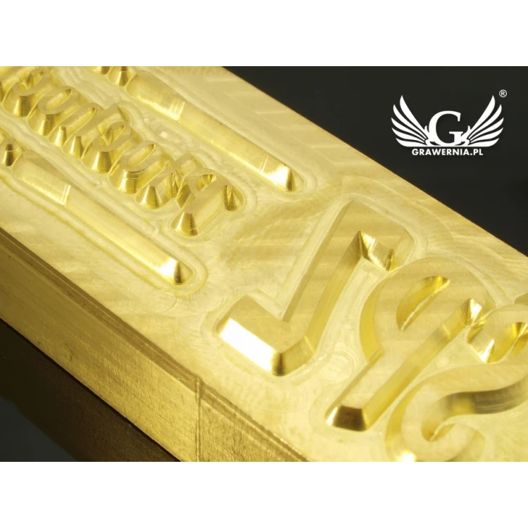 HOTSTAMP - Die / Stamp for hot and cold logo embossing - die dimensions: 100x22mm - CNC