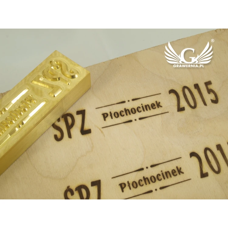 HOTSTAMP - Die / Stamp for hot and cold logo embossing - die dimensions: 100x22mm - CNC