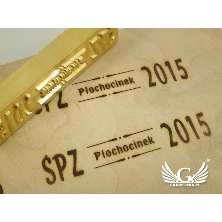 HOTSTAMP - Die / Stamp for hot and cold logo embossing - die dimensions: 100x22mm - CNC