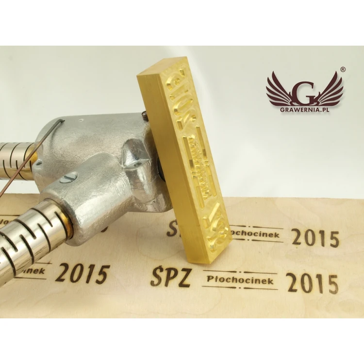 HOTSTAMP - Die / Stamp for hot and cold logo embossing - die dimensions: 100x22mm - CNC