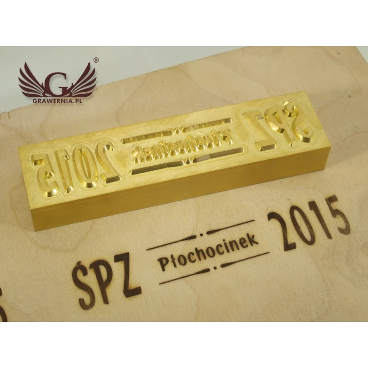 HOTSTAMP - Die / Stamp for hot and cold logo embossing - die dimensions: 100x22mm - CNC