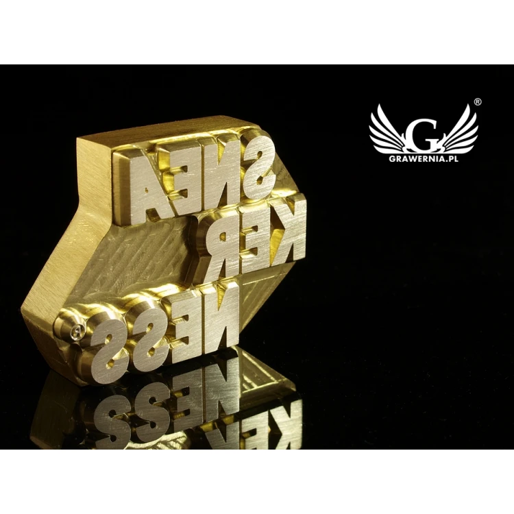 Hot Stamp for Hot and Cold Logo Embossing - Die Dimensions: 56.9x43mm - CNC