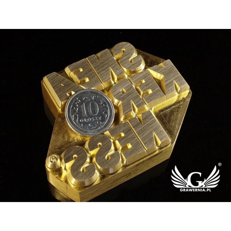 Hot Stamp for Hot and Cold Logo Embossing - Die Dimensions: 56.9x43mm - CNC