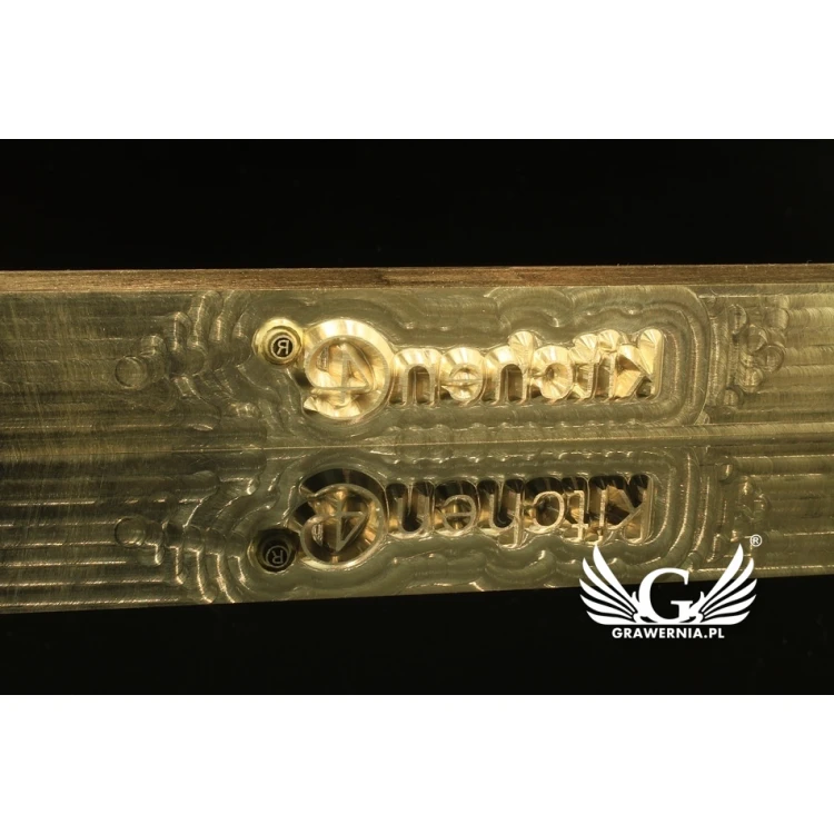 HOTSTAMP - Die / Stamp for hot and cold logo embossing - die dimensions: 120x15mm - CNC and LASER