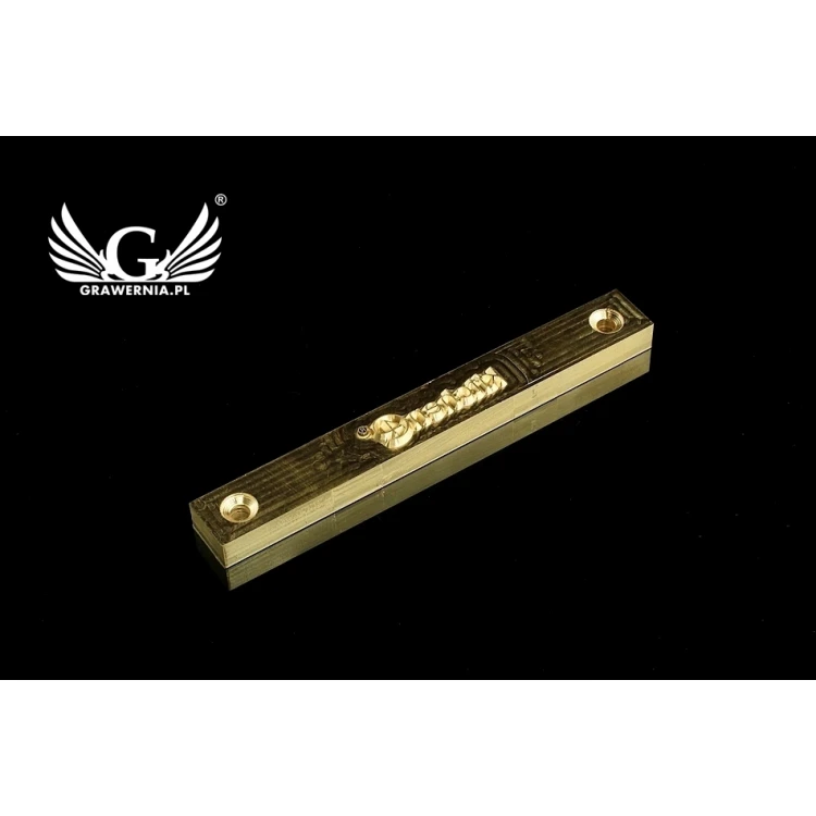 HOTSTAMP - Die / Stamp for hot and cold logo embossing - die dimensions: 120x15mm - CNC and LASER