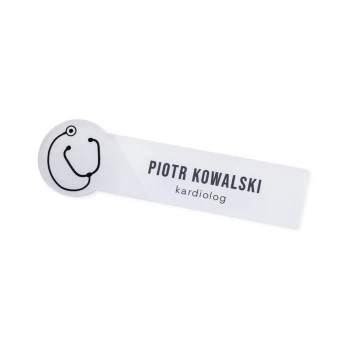 Health Protection ID with UV Print - Transparent Plexi - Size 90x27mm - ID134
