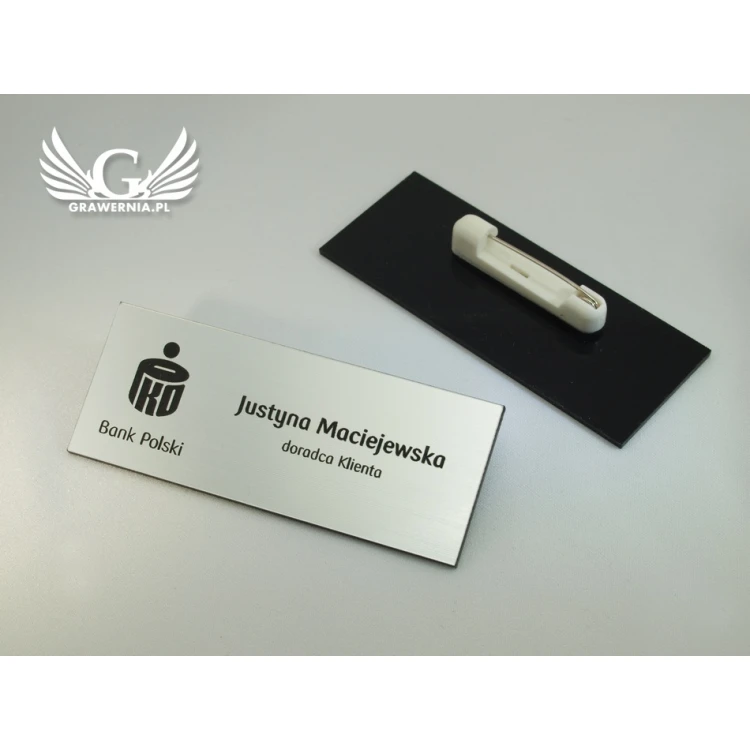 Employee ID Badge - Silver - ID005