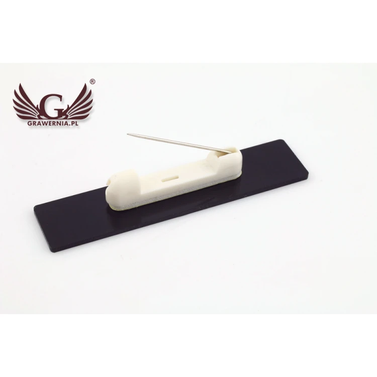 ID Tag - Slim White with Engraving - 70x15mm - ID048