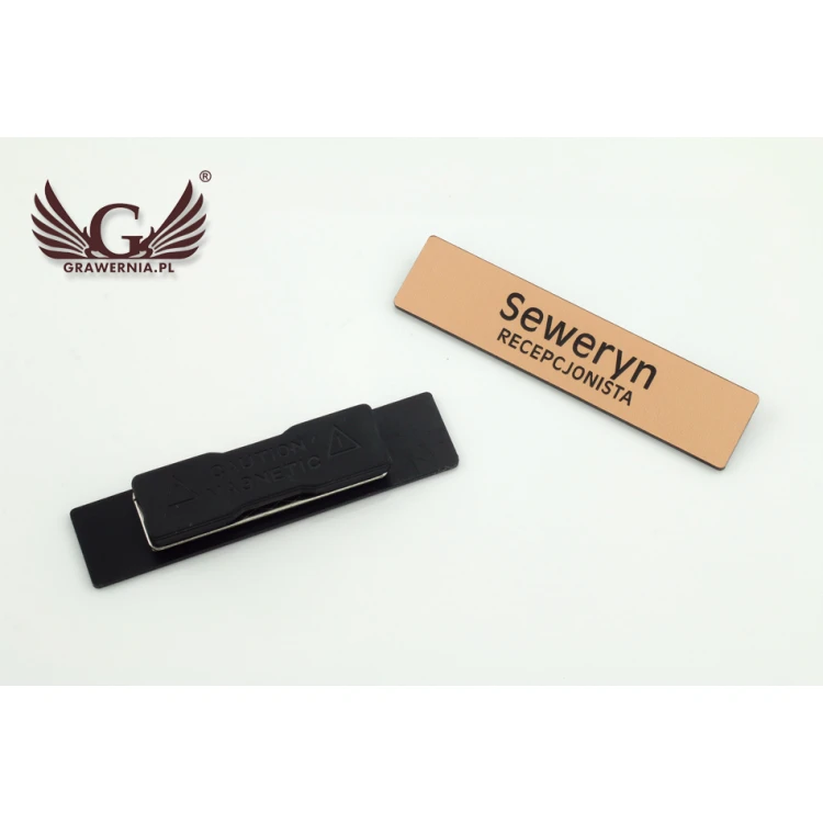 ID Tag - Slim Copper or Caffe Latte - 70x15mm - ID052