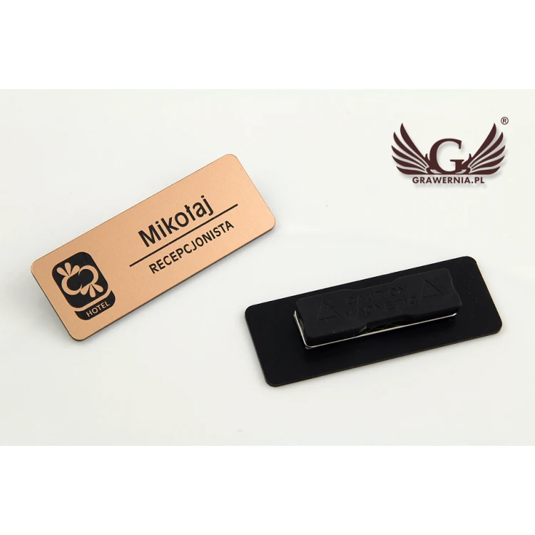 ID Badge - Medium Copper or Caffe Latte Color - ID053