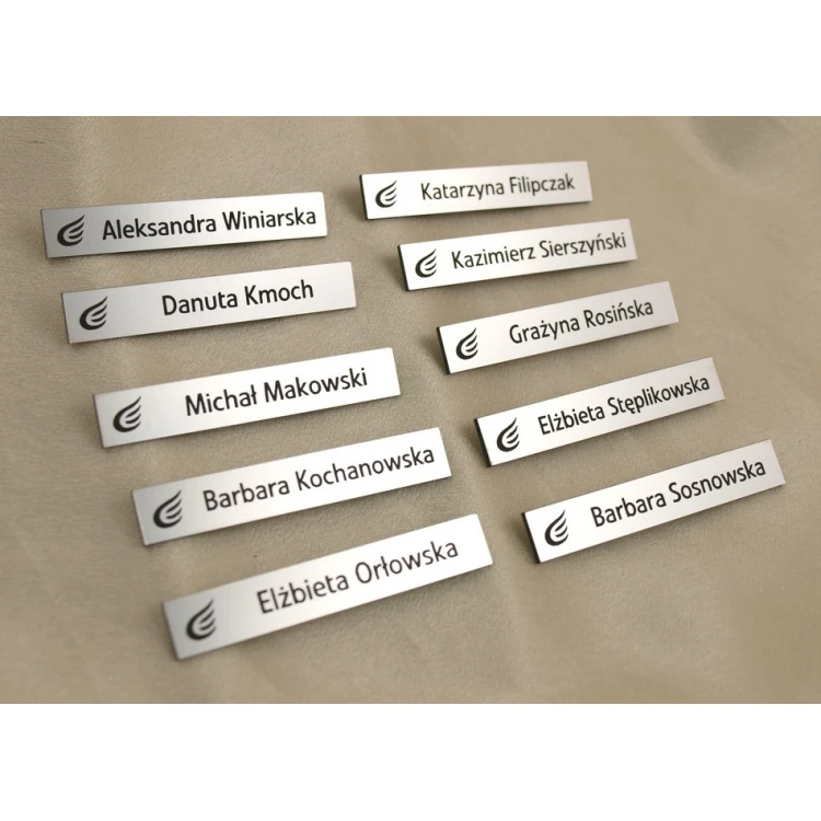 Employee ID Badge Silver 72x12mm - MINI 2 - ID010