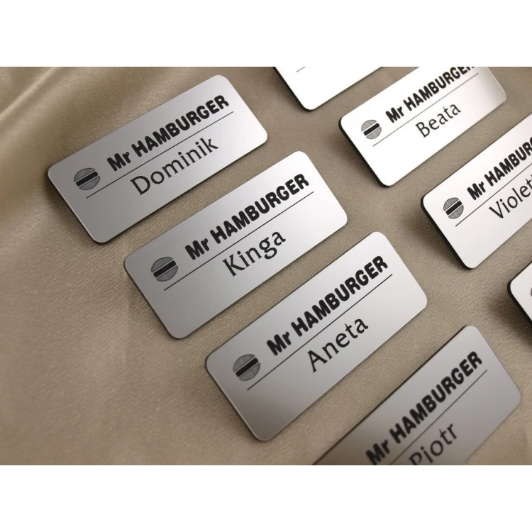 Employee ID Badge - Silver - ID005