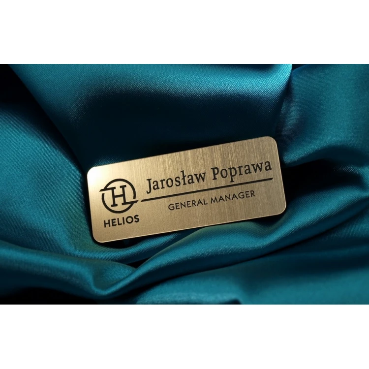 Employee ID Badge Gold 75x30mm - ID006