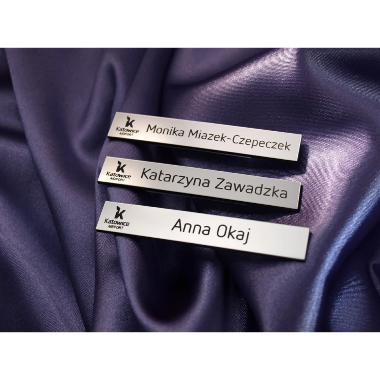 Employee ID Badge Silver 72x12mm - MINI 2 - ID010