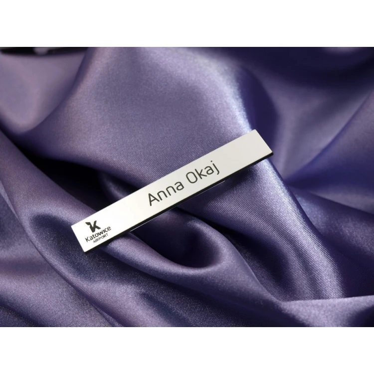 Employee ID Badge Silver 72x12mm - MINI 2 - ID010