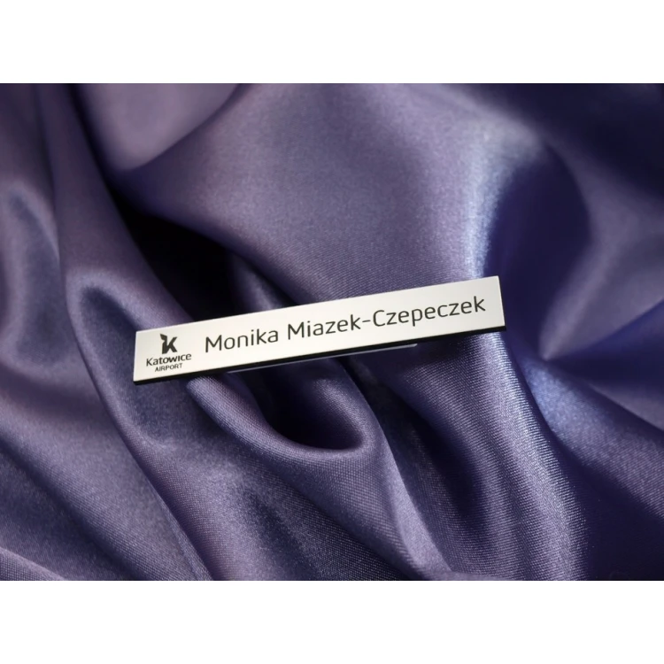 Employee ID Badge Silver 72x12mm - MINI 2 - ID010