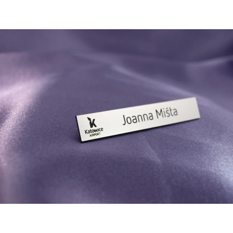 Employee ID Badge Silver 72x12mm - MINI 2 - ID010