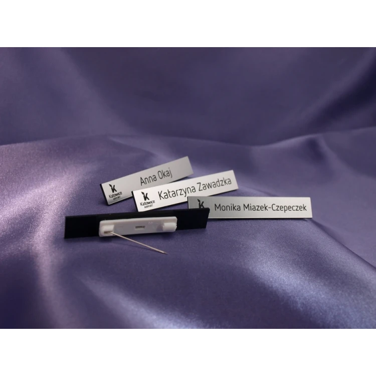 Employee ID Badge Silver 72x12mm - MINI 2 - ID010