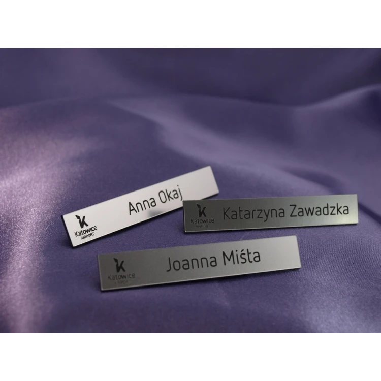 Employee ID Badge Silver 72x12mm - MINI 2 - ID010