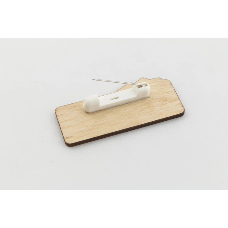 Employee ID Badge - 65x30mm - ID047 - Wood