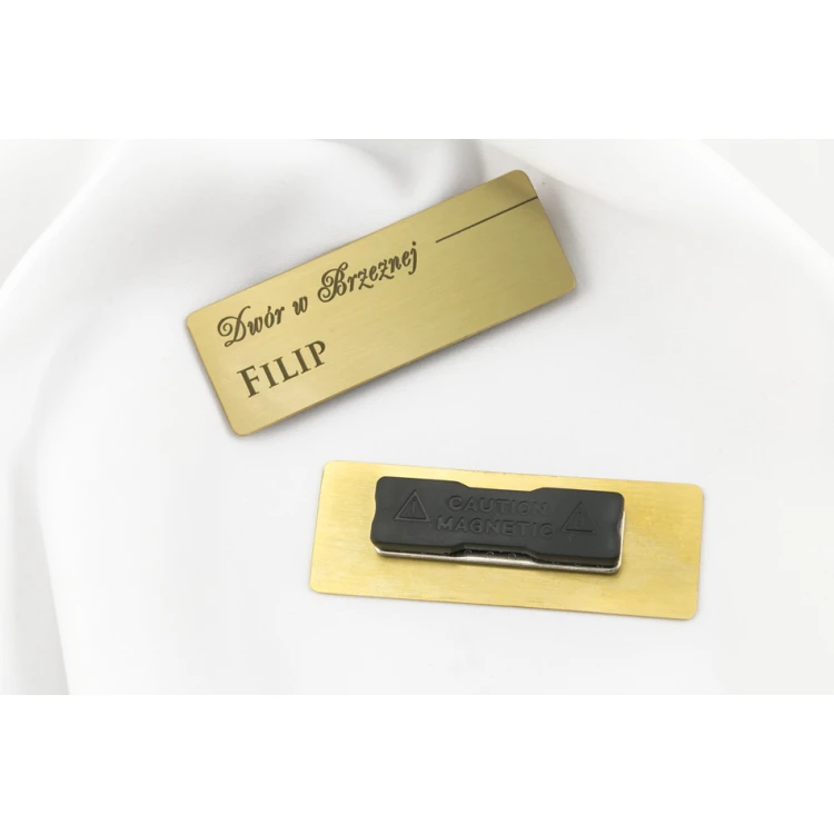 Employee ID Badge - 70x25mm - ID033 - Brass