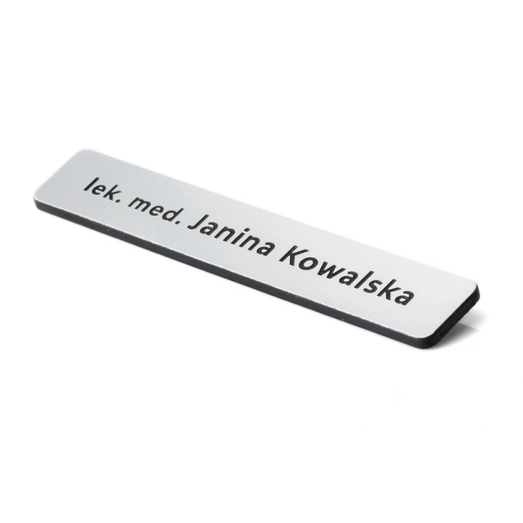Employee ID Badge Silver 72x12mm - MINI 2 - ID010