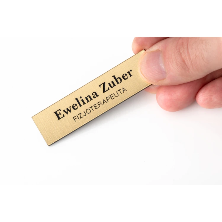 Employee ID Badge Gold 65x17mm - MINI 1 - ID009