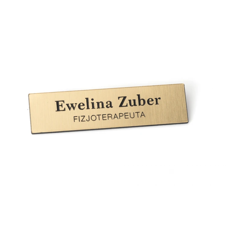 Employee ID Badge Gold 65x17mm - MINI 1 - ID009