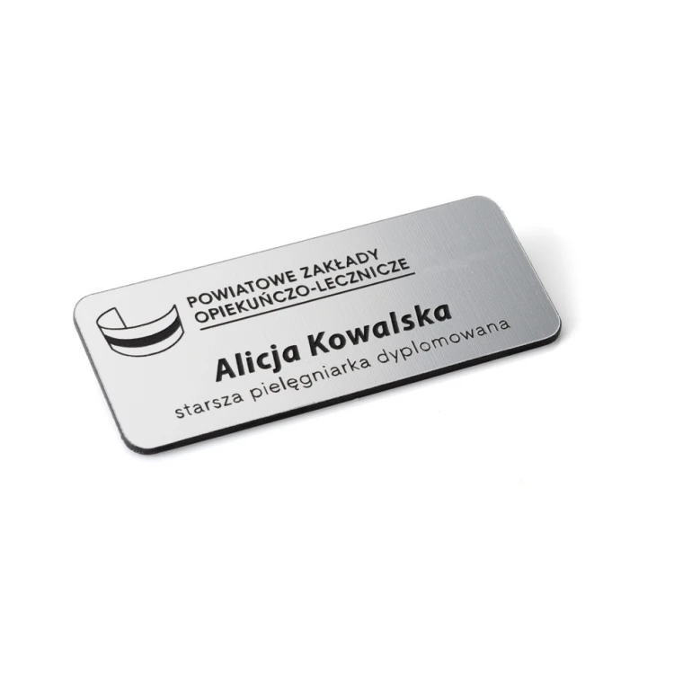 Employee ID Badge - Silver - ID005
