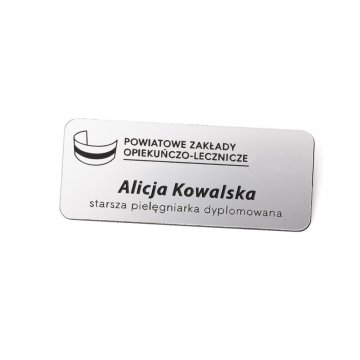 Employee ID Badge - Silver - ID005