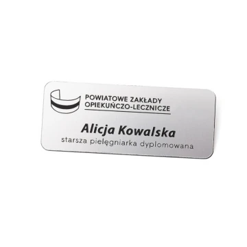 Employee ID Badge - Silver - ID005
