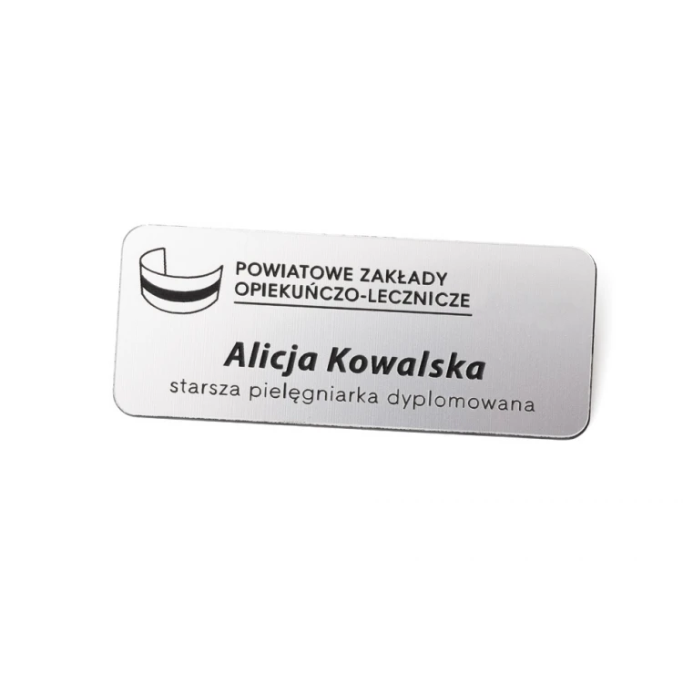 Employee ID Badge - Silver - ID005