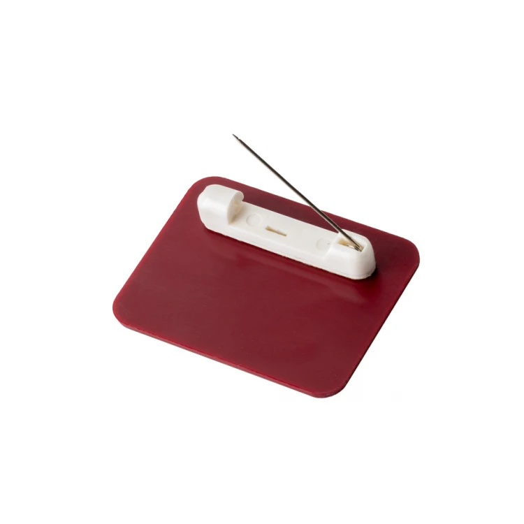 Employee ID Badge - Gold with Maroon Engraving - ID018