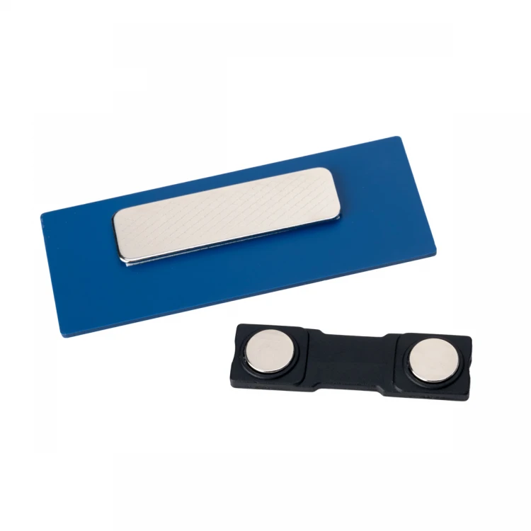 Multilingual Employee ID Badge - Gold with Blue Engraving and UV Print - ID138