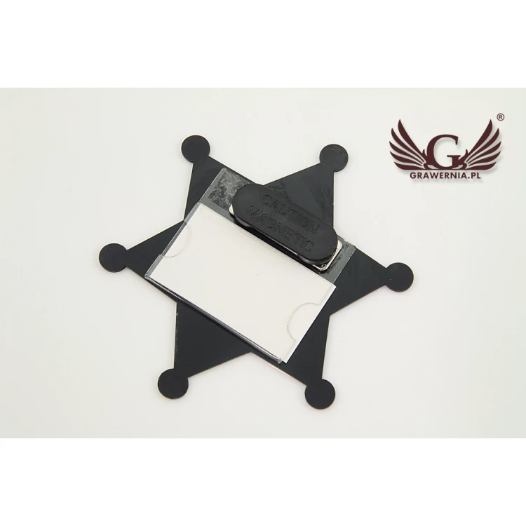 Sheriff Star Badge - size 80x90mm - ID059