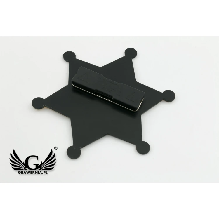 Sheriff Star Badge 2 - size 80x90mm - ID064