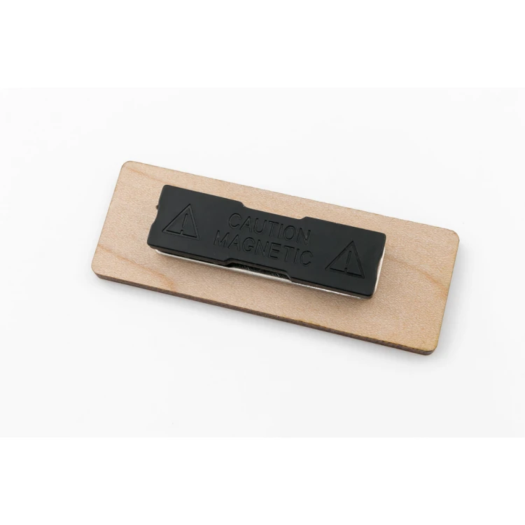 Wooden ID Badge - Medium - Premium Maple Wood - ID0100