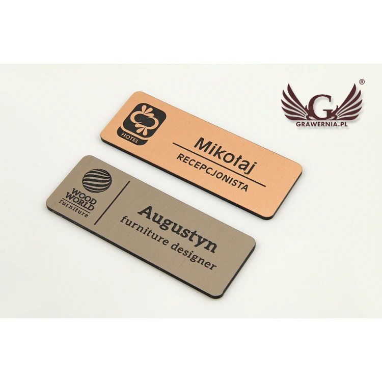 ID Badge - Medium Copper or Caffe Latte Color - ID053