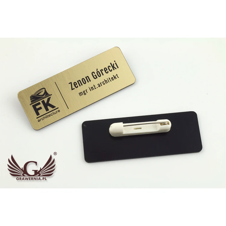 ID Tag - Medium Gold or Silver - ID055