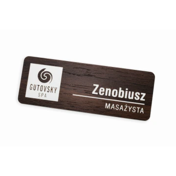 ID Badge - Medium - Wood Imitation - ID096